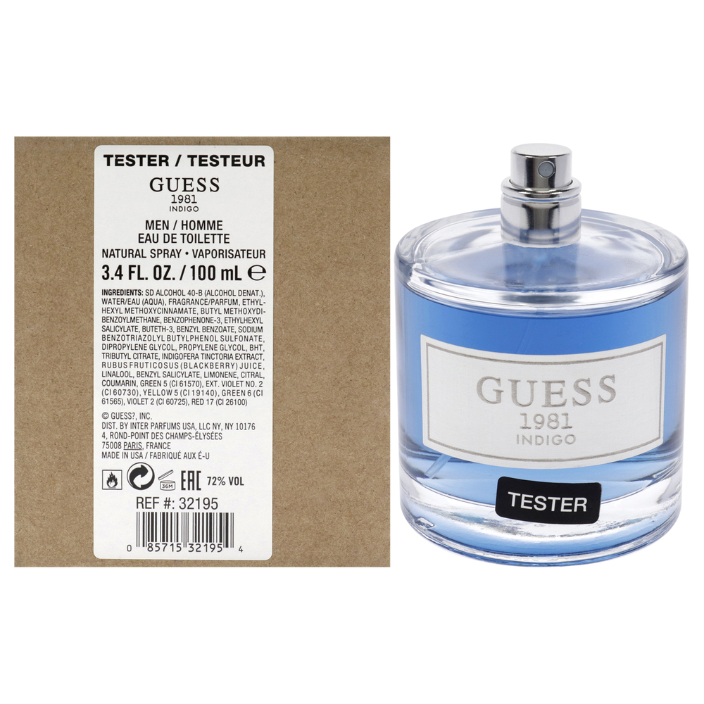 Guess 1981 Indigo by Guess for Men - 3.4 oz EDT Spray